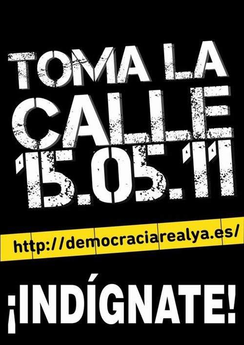 Cartel De La ManifestaciÃn De Democracia Real Ya