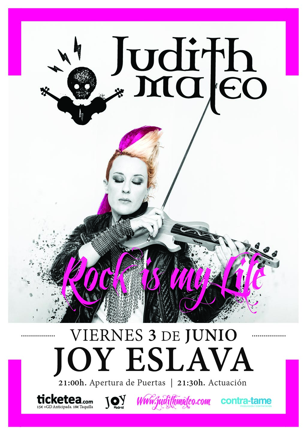cartel1024JudithMateo.RockIsMyLife.JoyEslava.3Junio