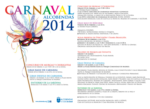Programa  de carnaval 2014