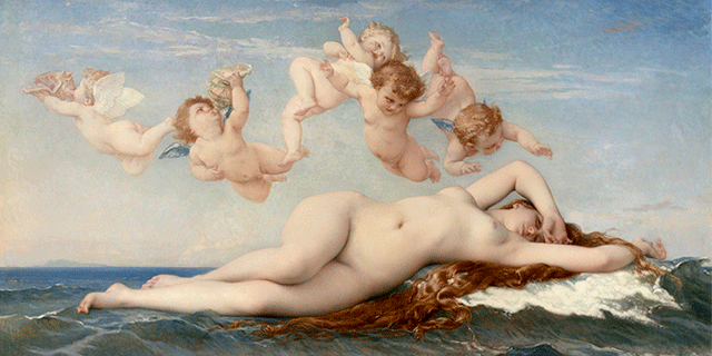 Nacimiento de Venus (1863) de Alexandre Cabanel
