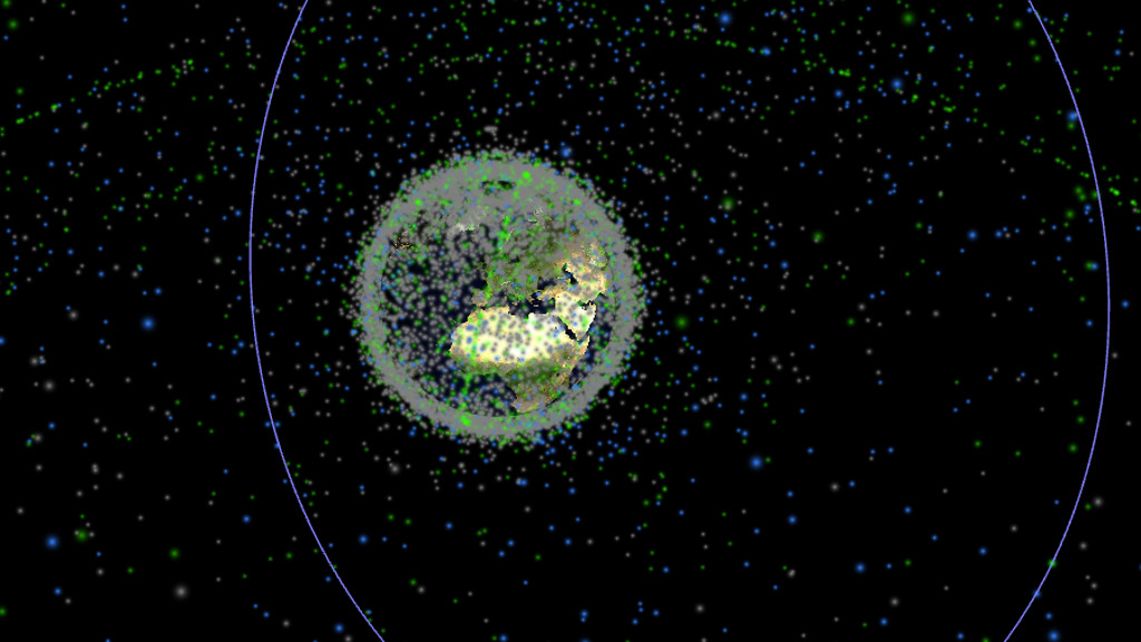 earth satélites basura espacial