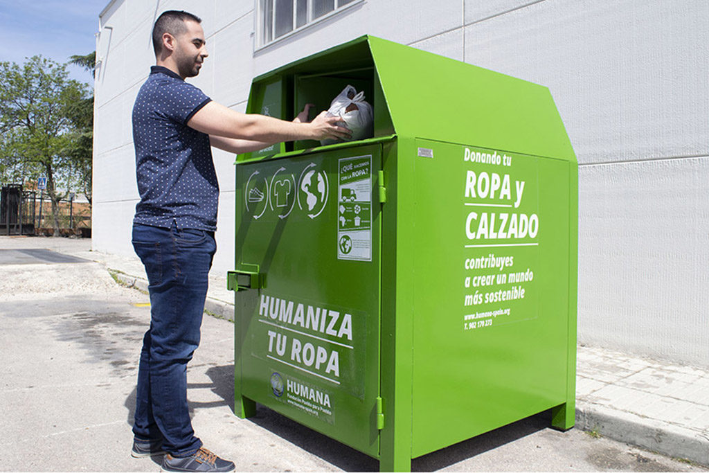 Humana recupera 180 toneladas de ropa norte de Madrid con un fin social y ambiental de enero junio